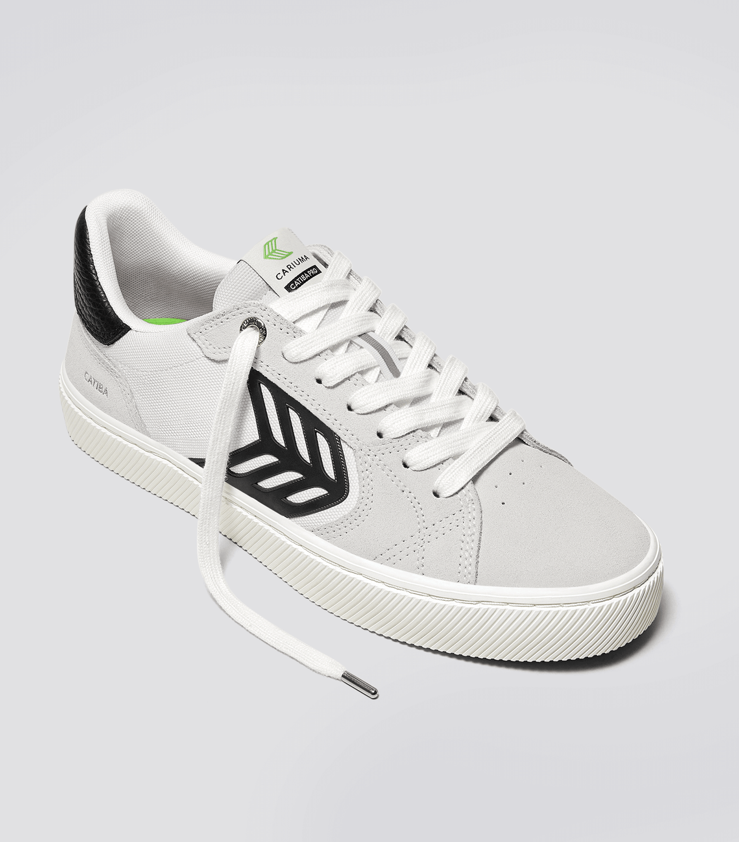 CATIBA PRO 2.0 Smoke White Suede Off-White Cordura Black Logo Sneaker