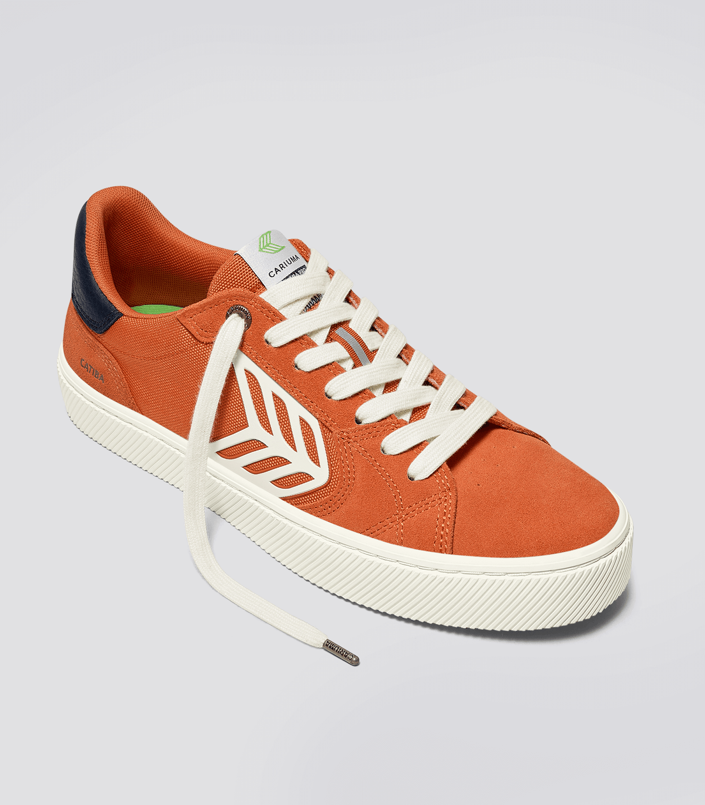 CATIBA PRO 2.0 Burnt Orange Suede and Cordura Ivory Logo Navy Sneaker