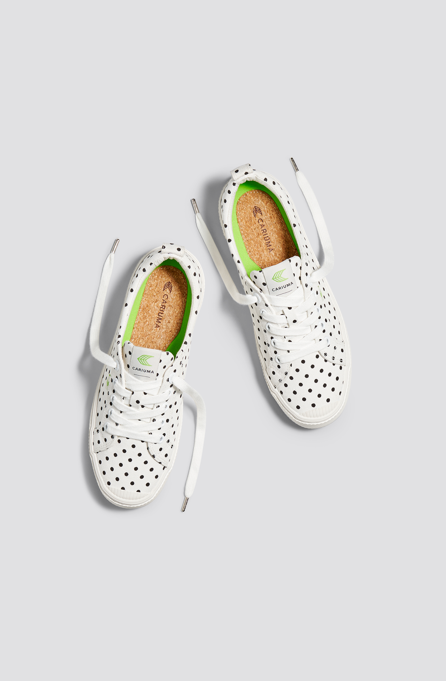 OCA Low White Polka Dots Canvas Sneaker