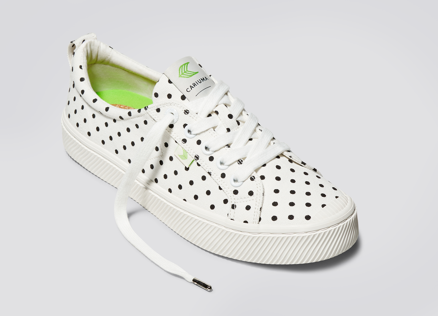 OCA Low White Polka Dots Canvas Sneaker
