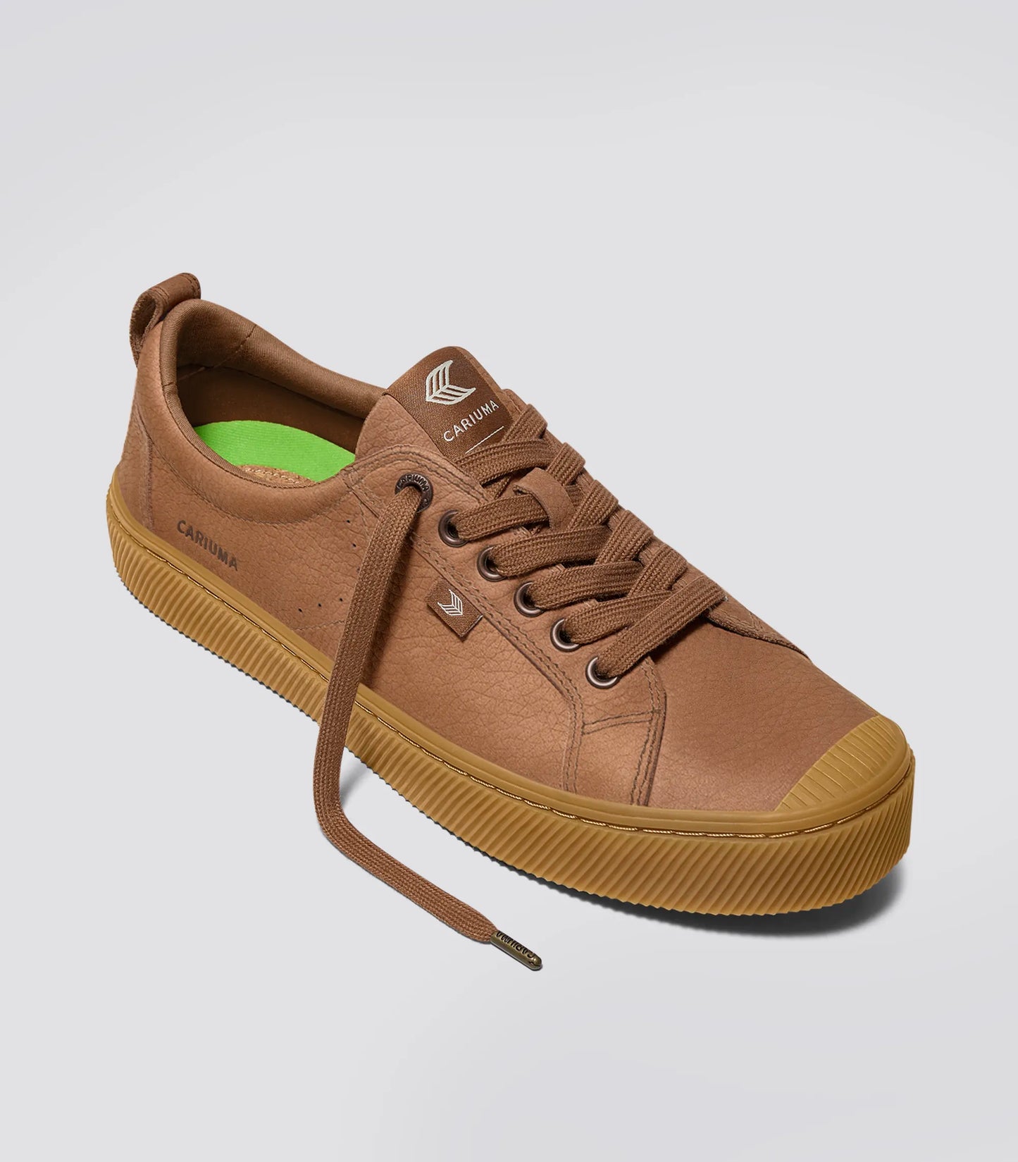 OCA Low Gum Sienna Brown Premium Leather Sneaker
