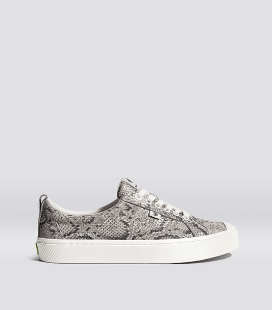 OCA Low Snake Print Premium Leather