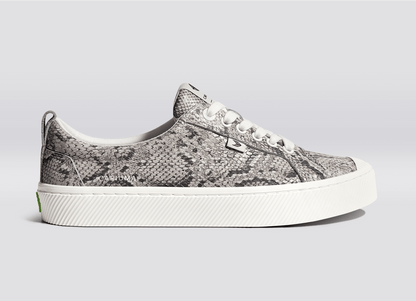 OCA Low Snake Print Premium Leather