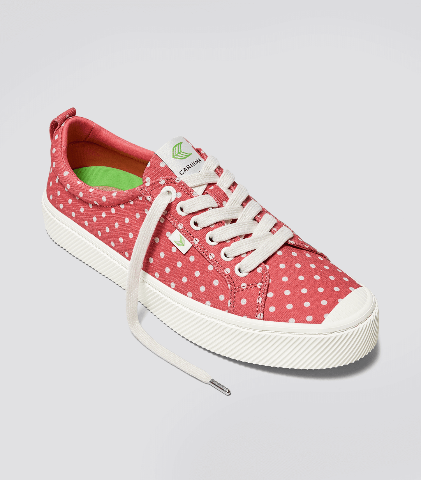 OCA Low Watermelon Canvas White Polka Dots Sneaker