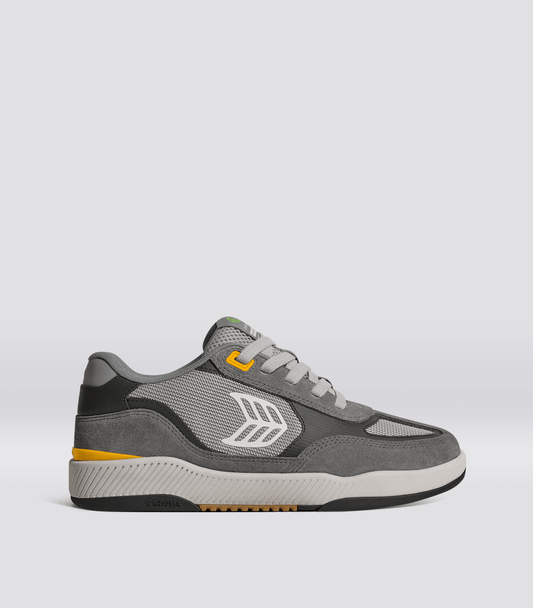 Skategoat C25 PRO Charcoal Grey Suede Light Grey Mesh Ice Logo Yellow