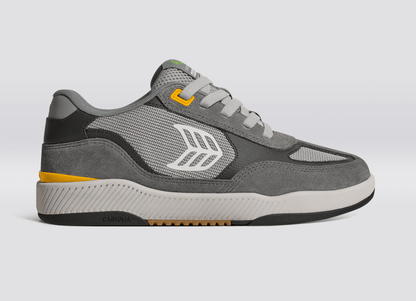 Skategoat C25 PRO Charcoal Grey Suede Light Grey Mesh Ice Logo Yellow